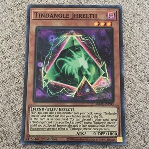 Yu-Gi-Oh Tindangle Jhrelth Monster Card Game